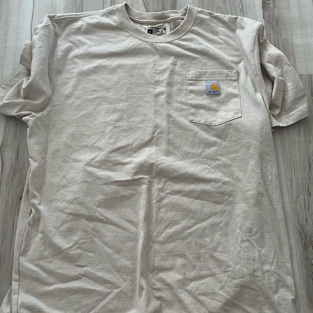 Carhartt Cream Short Sleeve Tee Classic Design